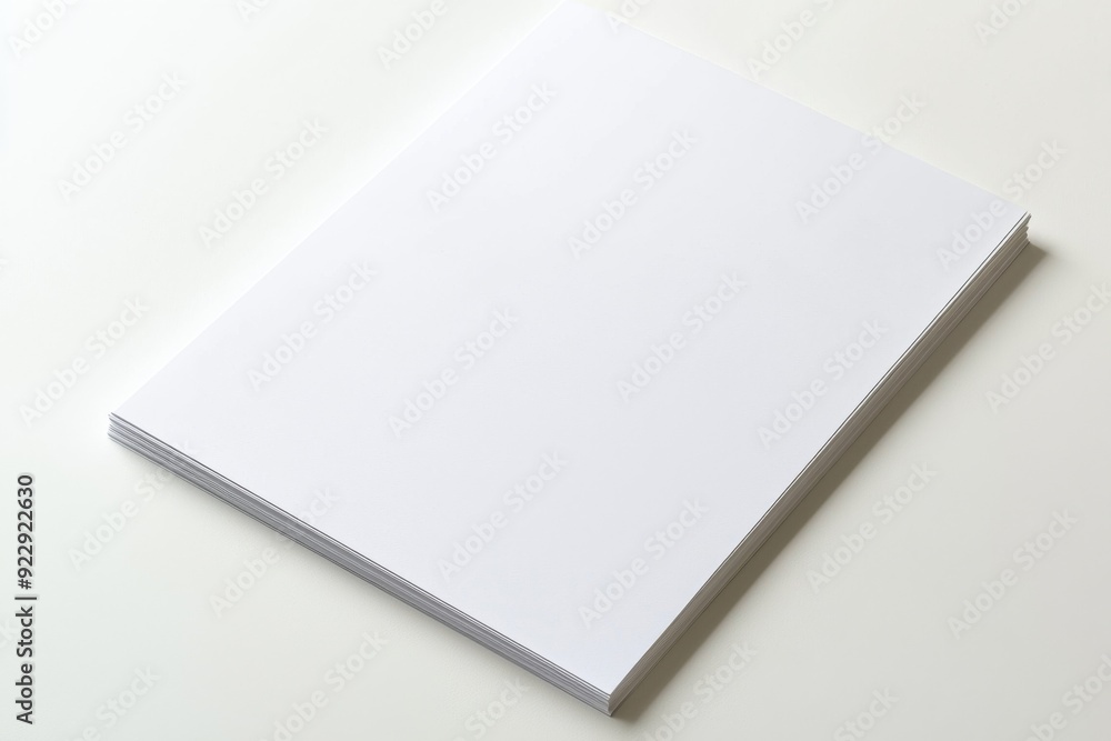 Blank A4 Paper Mockup on Isolated Background created with Generative AI Blank A4 Paper Mockup on Isolated Background created with Generative AI