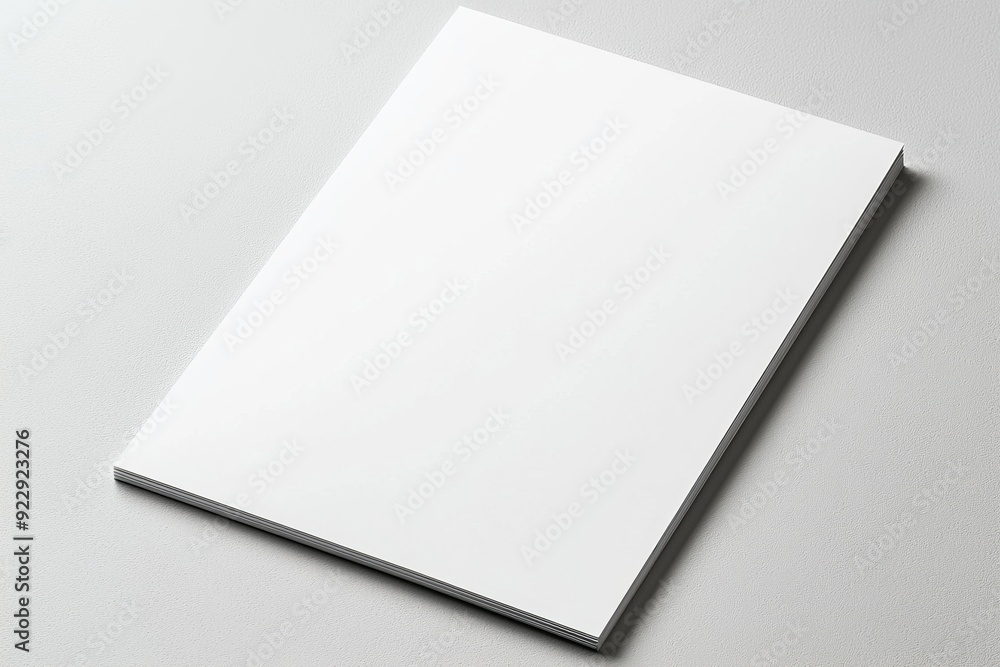 Blank A4 Paper Mockup on Isolated Background created with Generative AI Blank A4 Paper Mockup on Isolated Background created with Generative AI
