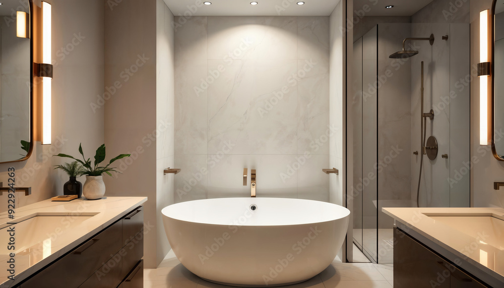 interior with bathtub and shower interior with bathtub and shower