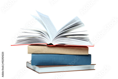 фотографія PNG,A stack of books, isolated on white background