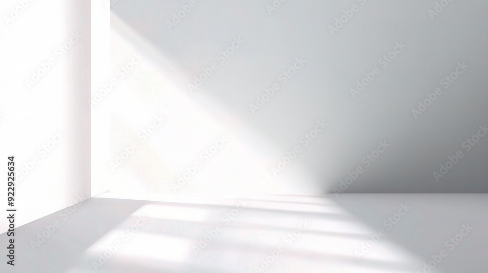 Sunlit Minimalism: An empty room bathed in soft, natural light streaming through a window, creating a serene and spacious ambiance. Sunlit Minimalism: An empty room bathed in soft, natural light streaming through a window, creating a serene and spacious ambiance.