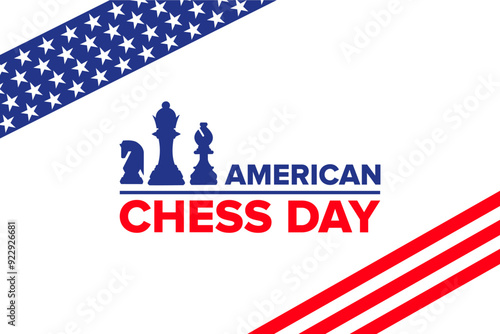 american chess day background vector free