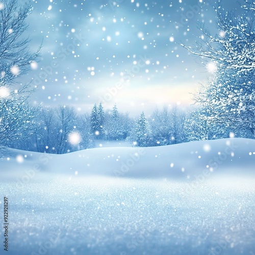 Wallpaper Mural Winter Wonderland: A serene winter landscape, blanketed in pristine snow, evokes a sense of tranquility and peace.  Torontodigital.ca