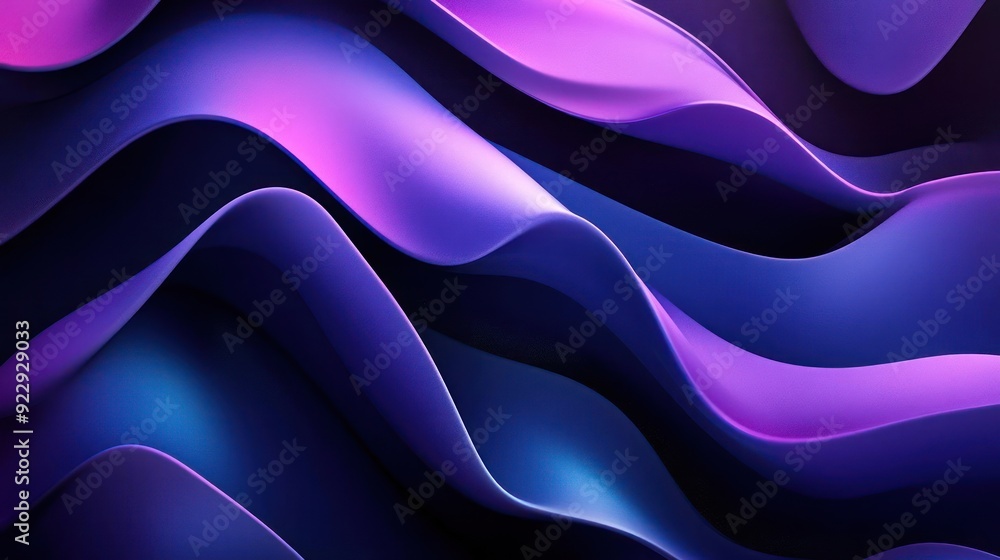 Colorful abstract waves design, featuring purple and blue hues. Colorful abstract waves design, featuring purple and blue hues.