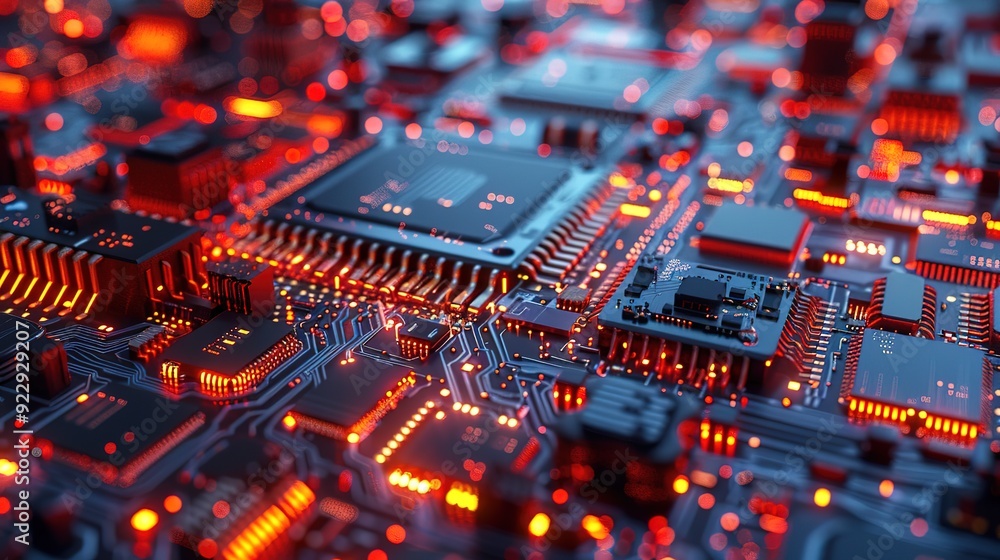 Superb Neon circuit board background Superb Neon circuit board background