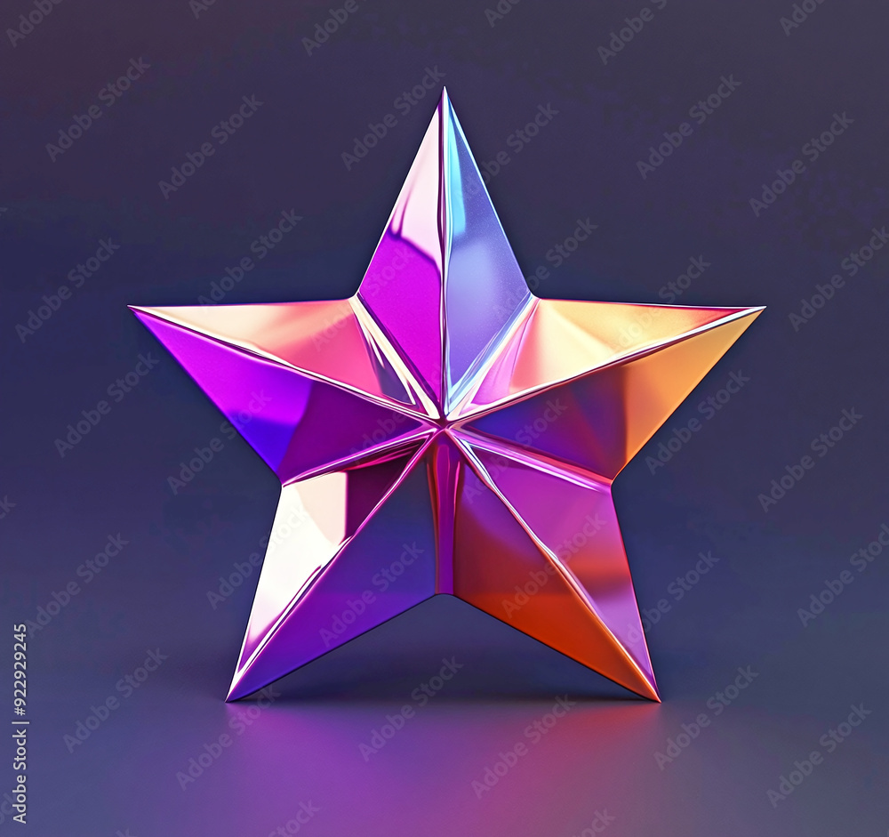 a colorful holo shape of star a colorful holo shape of star