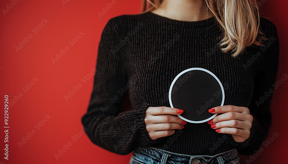 Φωτογραφία Beautiful caucasian woman holding cute winter fashion portrait generated by AI