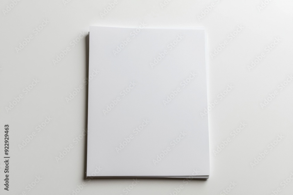 Blank A4 Paper Mockup on Isolated Background created with Generative AI Blank A4 Paper Mockup on Isolated Background created with Generative AI