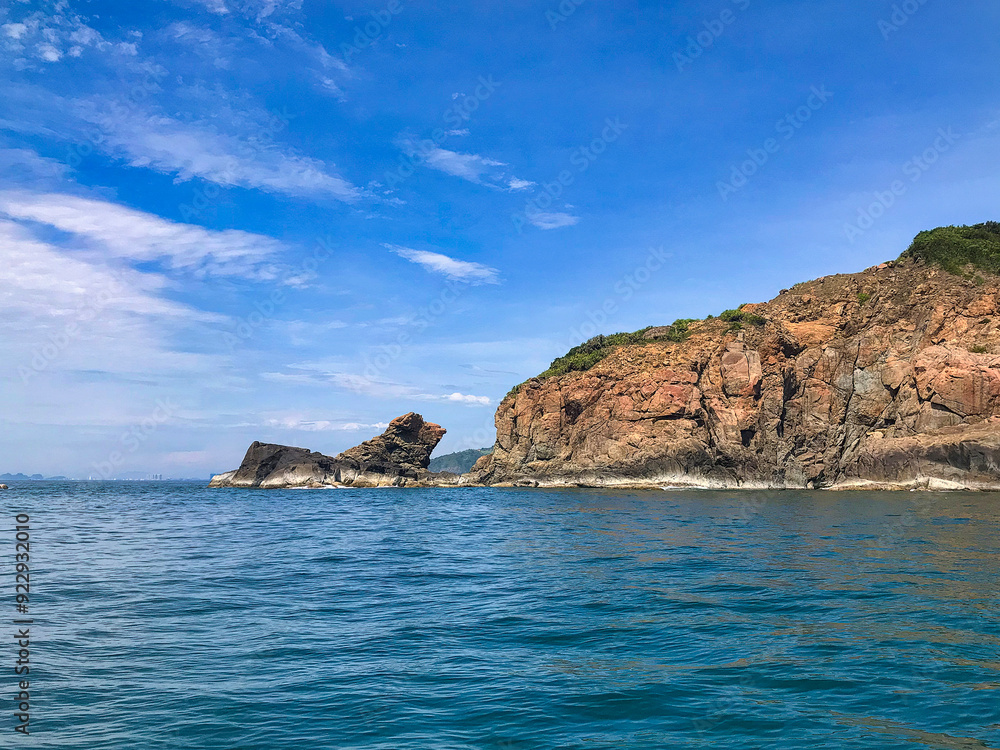 Nghe Cape (Mui Nghe), the easternmost rock of Son Tra peninsula, looks from afar like a Nghe (a sacred animal of East Asian people, both dog and lion) lying on the sea facing the mainland. Nghe Cape (Mui Nghe), the easternmost rock of Son Tra peninsula, looks from afar like a Nghe (a sacred animal of East Asian people, both dog and lion) lying on the sea facing the mainland.