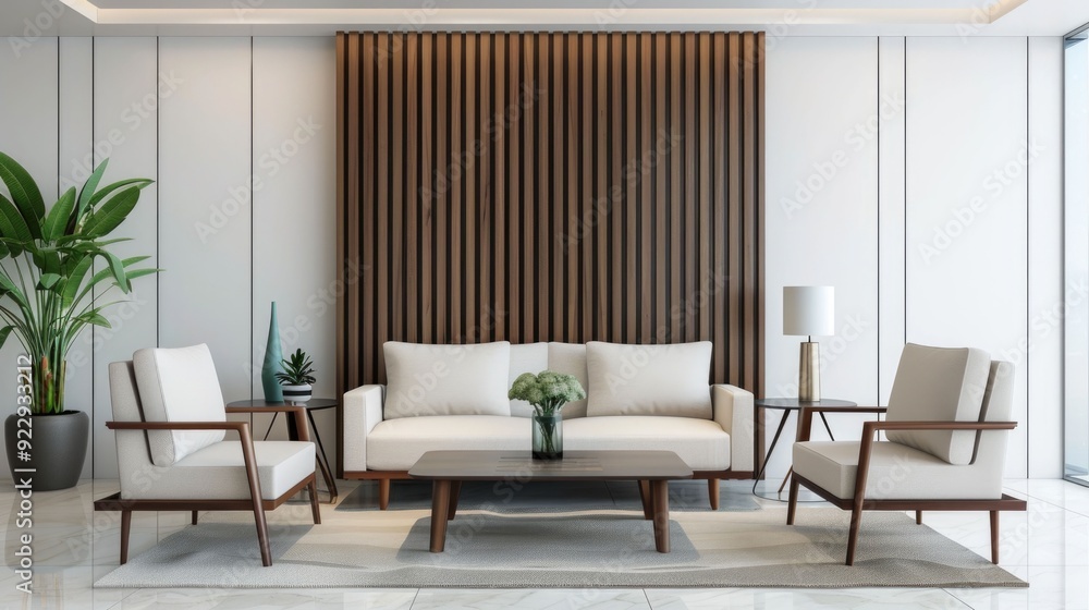 Spacious and Inviting Waiting Area with Stylish Contemporary Furniture Decor and Natural Elements for a Relaxing Atmosphere Spacious and Inviting Waiting Area with Stylish Contemporary Furniture Decor and Natural Elements for a Relaxing Atmosphere