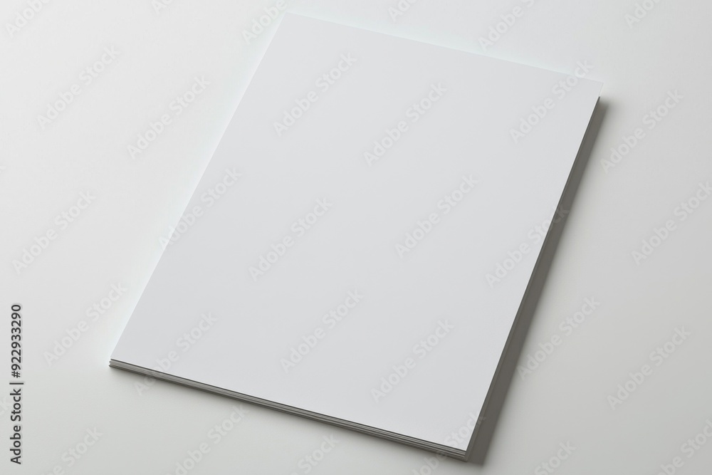 Blank A4 Paper Mockup on Isolated Background created with Generative AI Blank A4 Paper Mockup on Isolated Background created with Generative AI