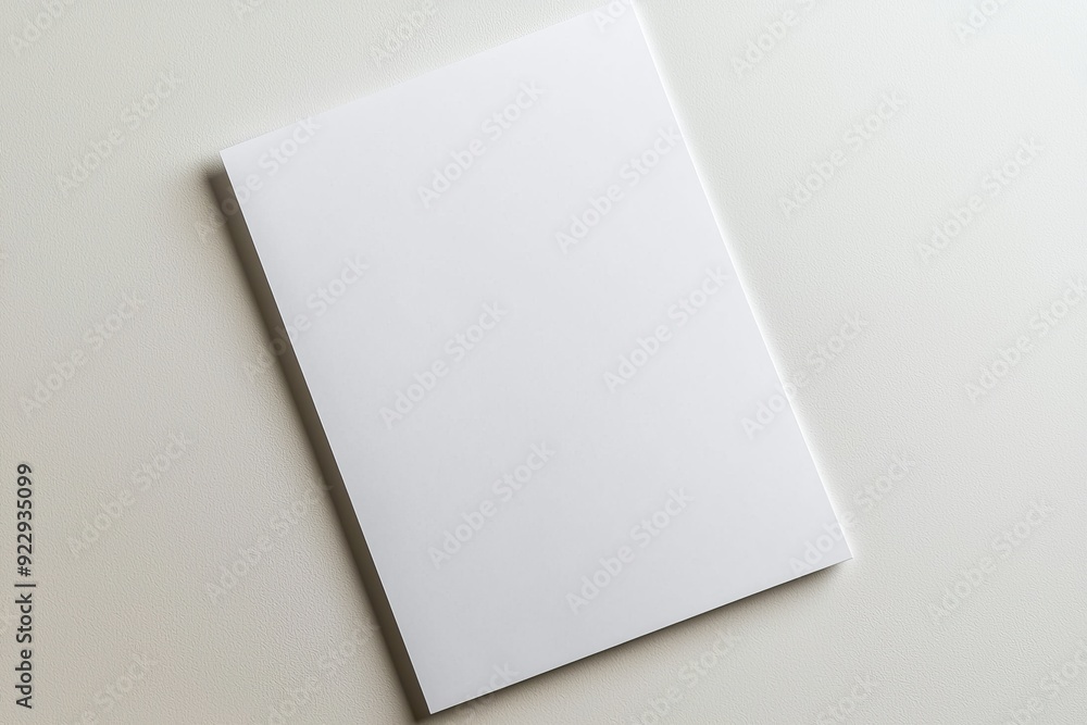 Blank A4 Paper Mockup on Isolated Background created with Generative AI Blank A4 Paper Mockup on Isolated Background created with Generative AI