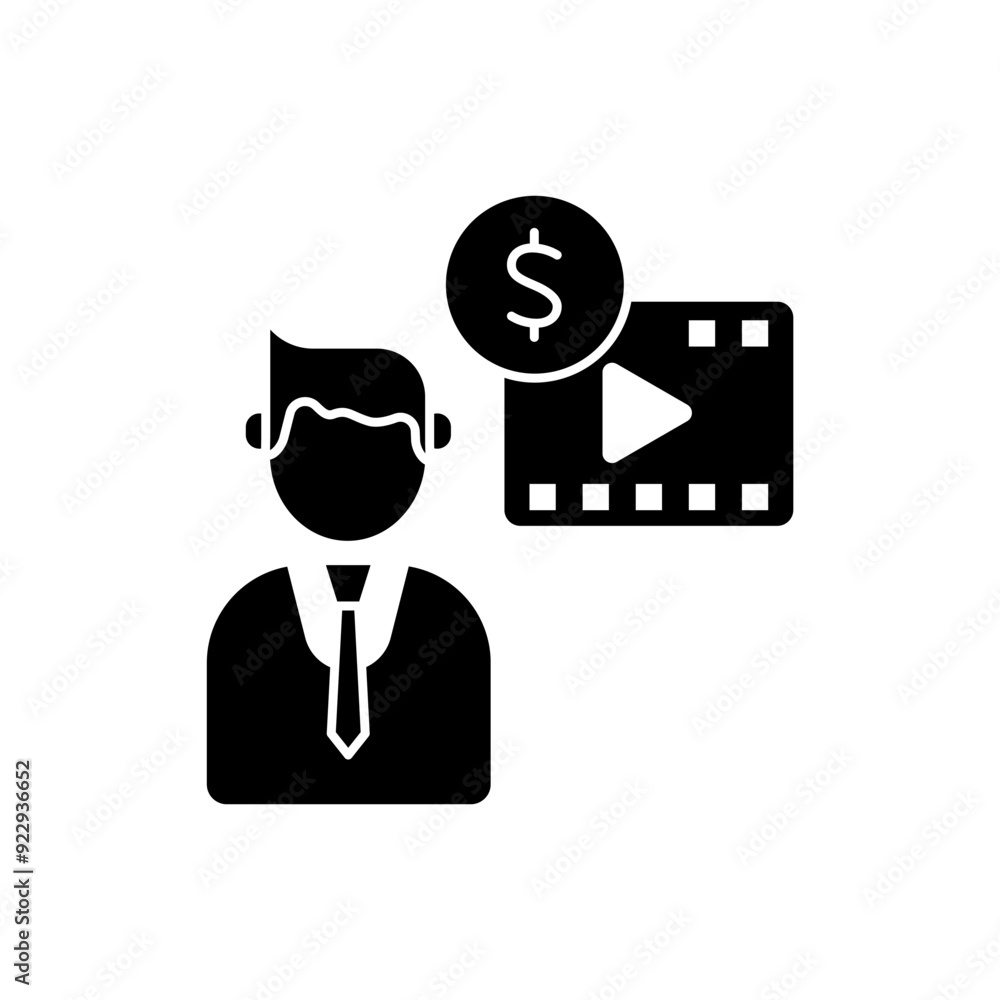 producer concept line icon. Simple element illustration.producer concept outline symbol design. producer concept line icon. Simple element illustration.producer concept outline symbol design.