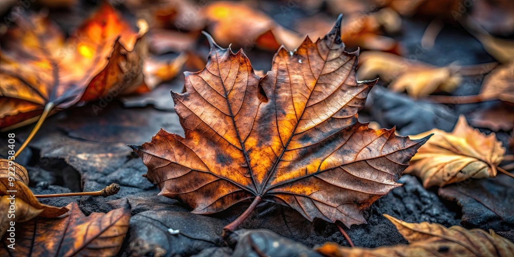 Scorched leaves with dark edges and curling, scorched, leaves, burnt, dark edges, dried, brown, curling, damage, autumn, decay Scorched leaves with dark edges and curling, scorched, leaves, burnt, dark edges, dried, brown, curling, damage, autumn, decay