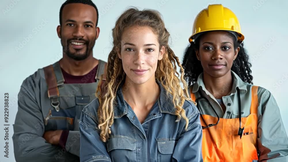 Diverse group of construction workers Diverse group of construction workers