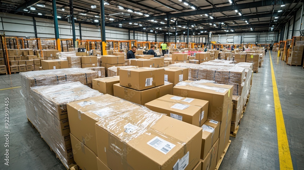 Parcels sorted at courier Parcels sorted at courier