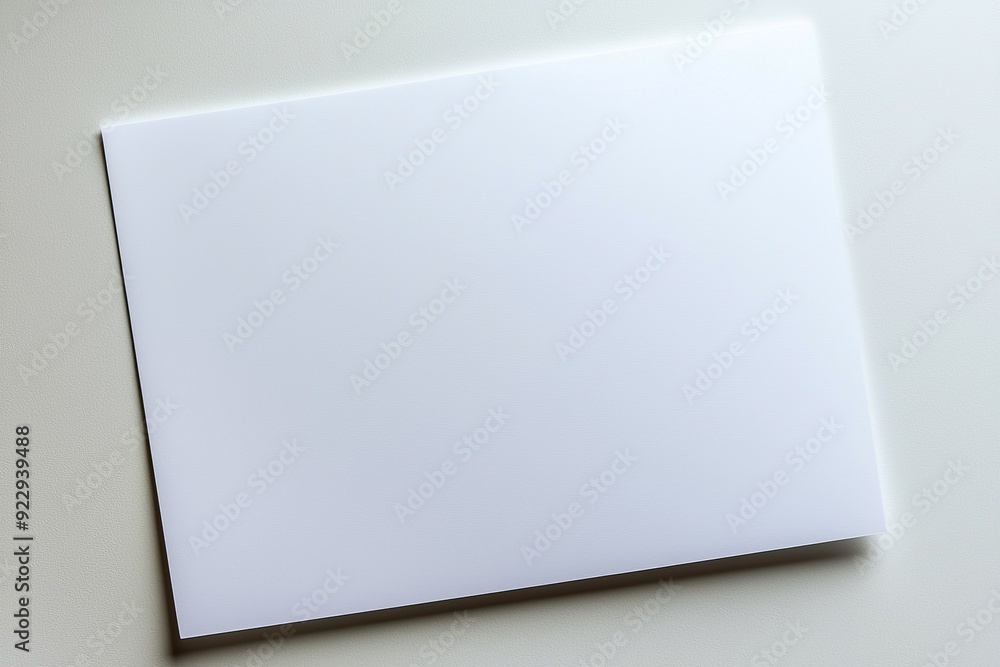 Blank A4 Paper Mockup on Isolated Background created with Generative AI Blank A4 Paper Mockup on Isolated Background created with Generative AI