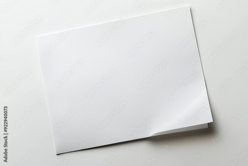 Blank A4 Paper Mockup on Isolated Background created with Generative AI Blank A4 Paper Mockup on Isolated Background created with Generative AI