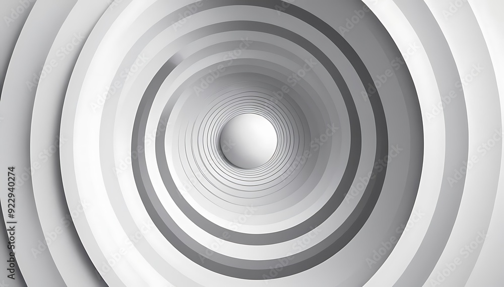 Fototapeta premium Abstract Curved Shapes. White Circular Background. Abstract background. 3d illustration4