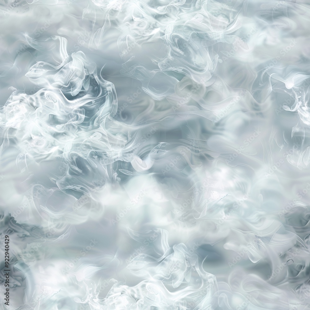 Seamless pattern of billowing smoke or fog