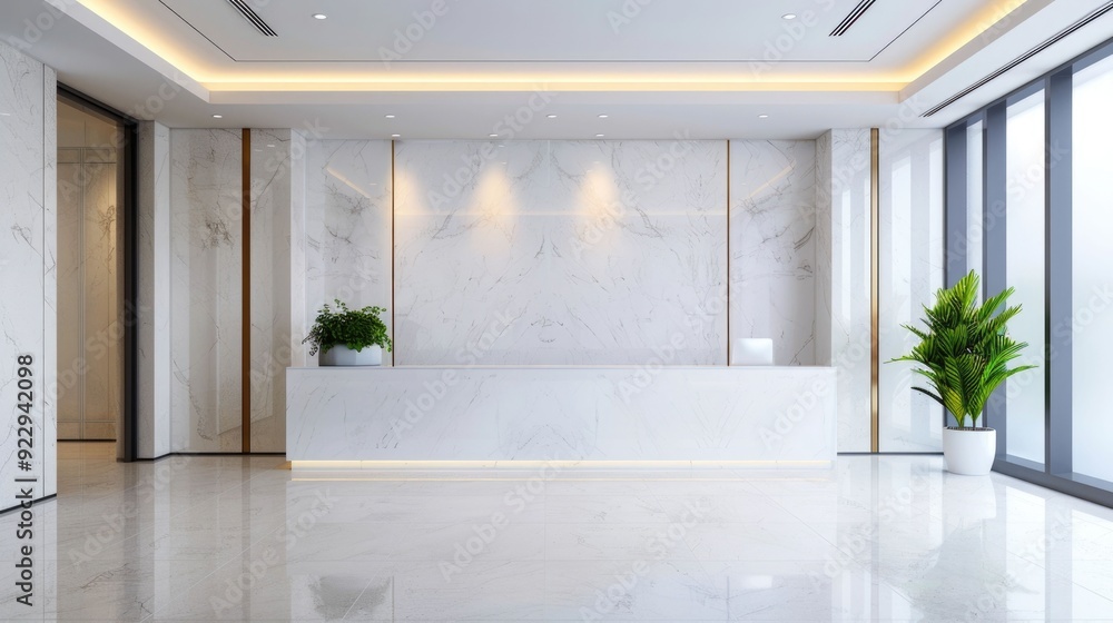 Minimalist and Elegant Hotel Lobby with Clean Lines Simple Decor and Deep Depth of Field Creating a Tranquil and Serene Atmosphere Minimalist and Elegant Hotel Lobby with Clean Lines Simple Decor and Deep Depth of Field Creating a Tranquil and Serene Atmosphere