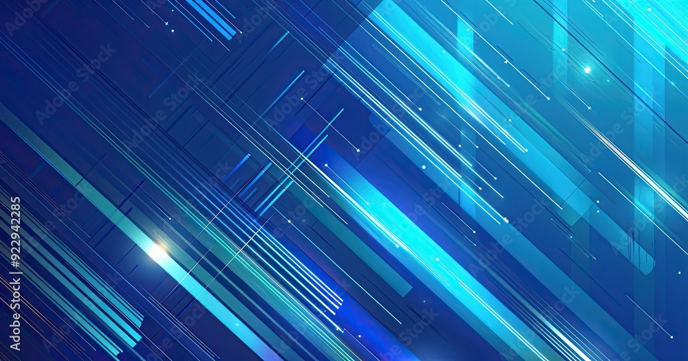 Abstract blue background with diagonal lines and glowing light effects, creating an elegant atmosphere for design or presentation. Abstract blue background with diagonal lines and glowing light effects, creating an elegant atmosphere for design or presentation.
