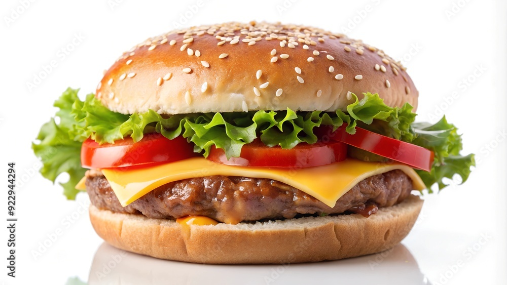 delicious tasty of burger on white background delicious tasty of burger on white background