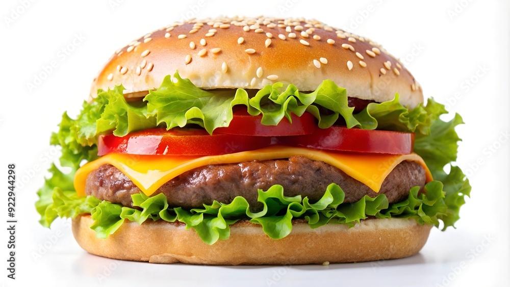 delicious tasty of burger on white background delicious tasty of burger on white background