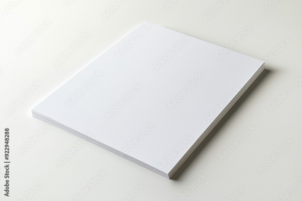Blank A4 Paper Mockup on Isolated Background created with Generative AI Blank A4 Paper Mockup on Isolated Background created with Generative AI