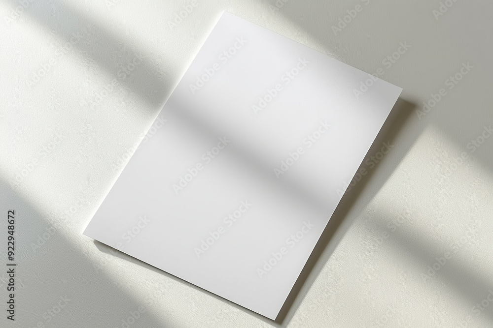 Blank A4 Paper Mockup on Isolated Background created with Generative AI Blank A4 Paper Mockup on Isolated Background created with Generative AI