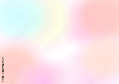 背景　淡い色の丸いグラデーション