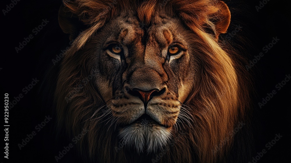 Fototapeta premium Majestic Lion Portrait