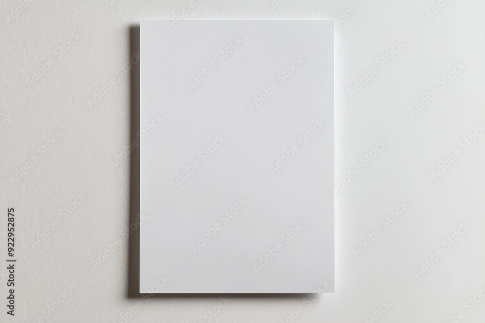 Blank A4 Paper Mockup on Isolated Background created with Generative AI Blank A4 Paper Mockup on Isolated Background created with Generative AI