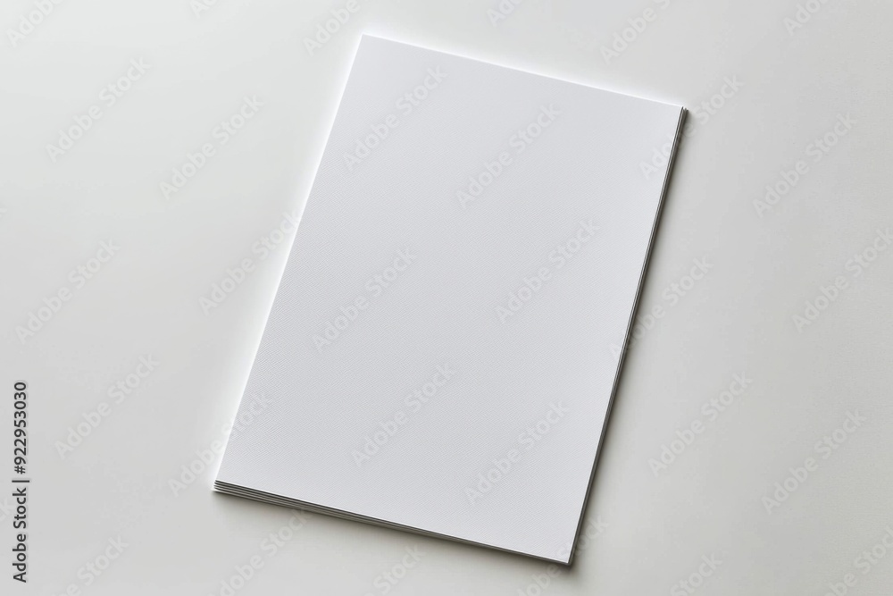 Blank A4 Paper Mockup on Isolated Background created with Generative AI