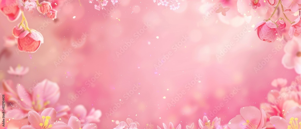 Soft Pink Floral Dream: A Delicate Springtime Tapestry Soft Pink Floral Dream: A Delicate Springtime Tapestry