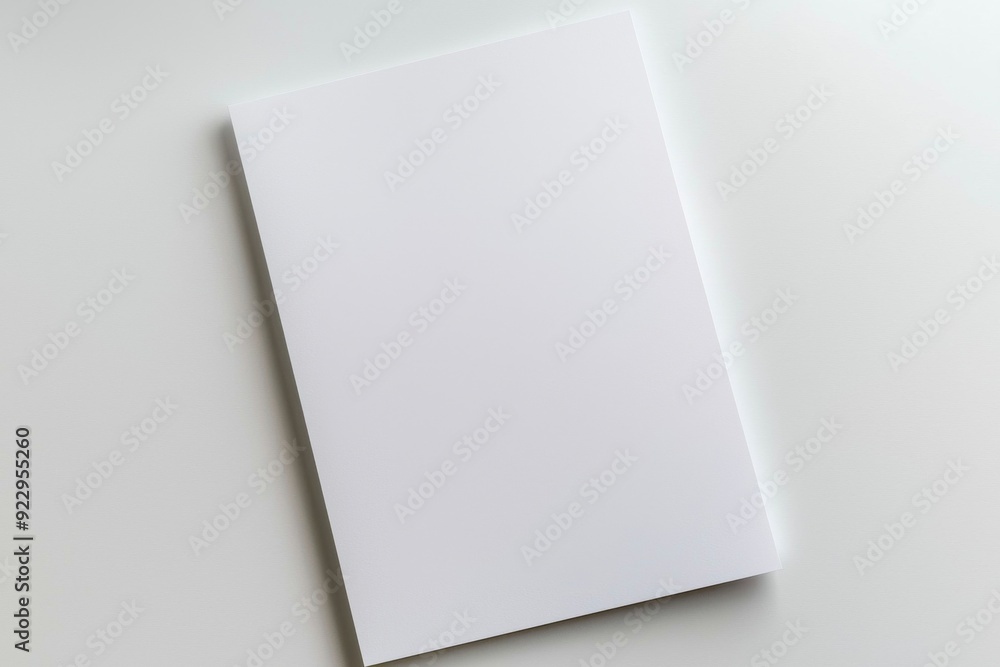 Blank A4 Paper Mockup on Isolated Background created with Generative AI Blank A4 Paper Mockup on Isolated Background created with Generative AI