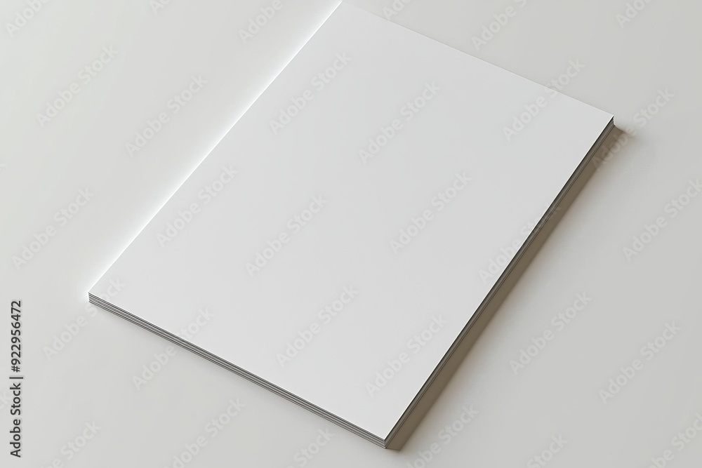 Blank A4 Paper Mockup on Isolated Background created with Generative AI Blank A4 Paper Mockup on Isolated Background created with Generative AI