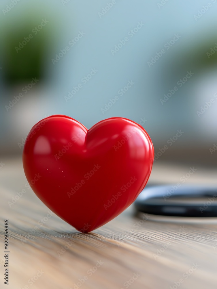 Red heart and stethoscope on wooden table, healthcare concept. Red heart and stethoscope on wooden table, healthcare concept.