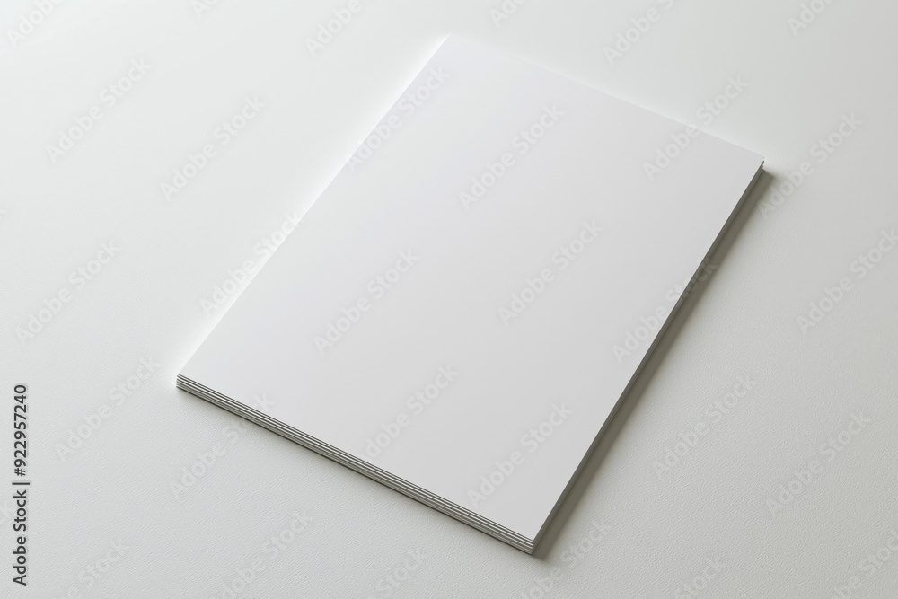 Blank A4 Paper Mockup on Isolated Background created with Generative AI Blank A4 Paper Mockup on Isolated Background created with Generative AI