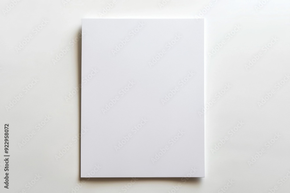 Blank A4 Paper Mockup on Isolated Background created with Generative AI