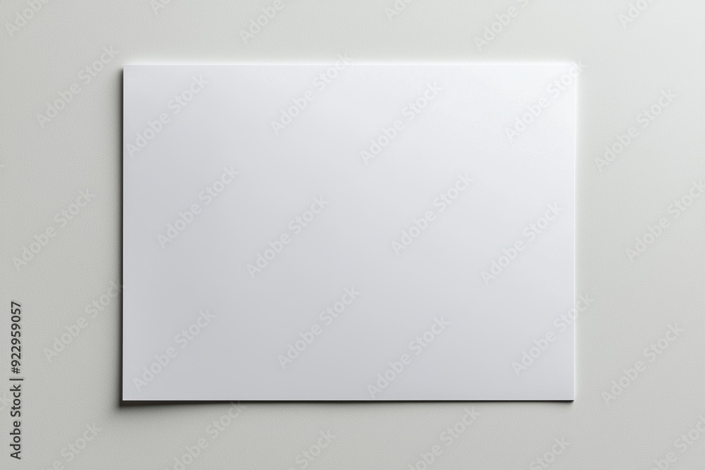 Blank A4 Paper Mockup on Isolated Background created with Generative AI Blank A4 Paper Mockup on Isolated Background created with Generative AI