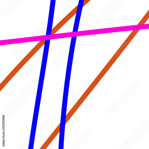 Abstract pink orange blue graphic lines background 