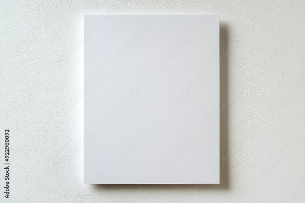 Blank A4 Paper Mockup on Isolated Background created with Generative AI Blank A4 Paper Mockup on Isolated Background created with Generative AI