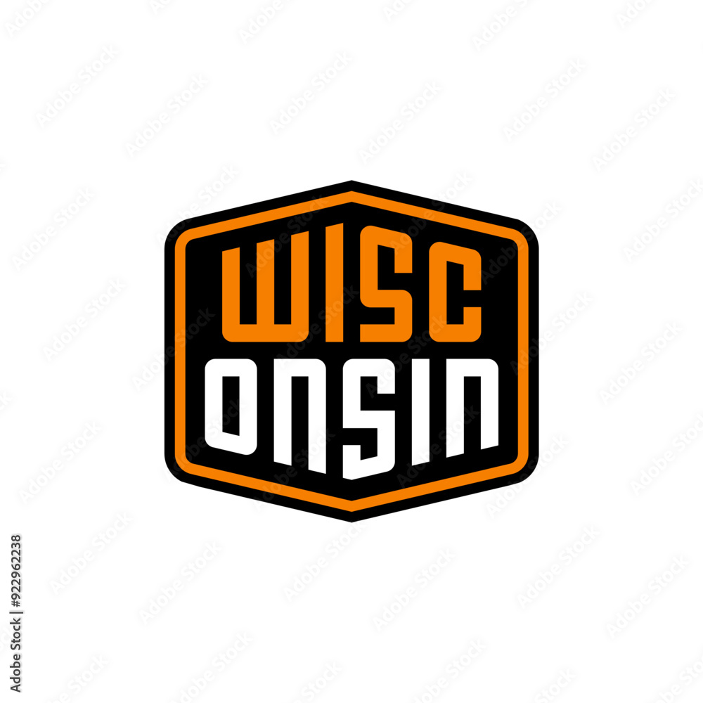 Wisconsin badge design Wisconsin badge design