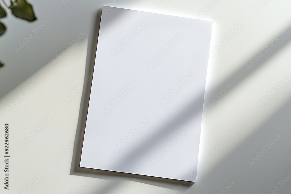 Blank A4 Paper Mockup on Isolated Background created with Generative AI Blank A4 Paper Mockup on Isolated Background created with Generative AI