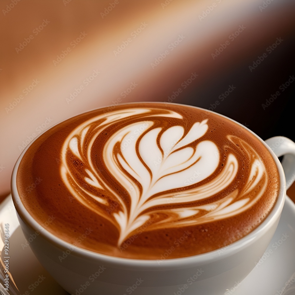 A cup of coffee with heart A cup of coffee with heart