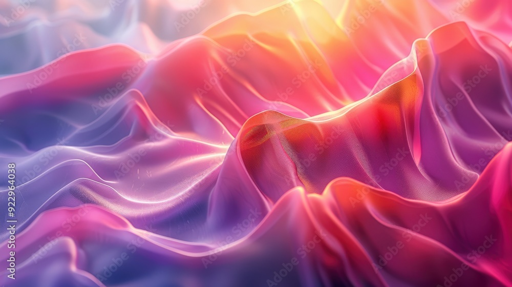 Fototapeta premium Produce a vibrant conceptual background featuring a gradient effect, blending colors seamlessly for a striking visual impact