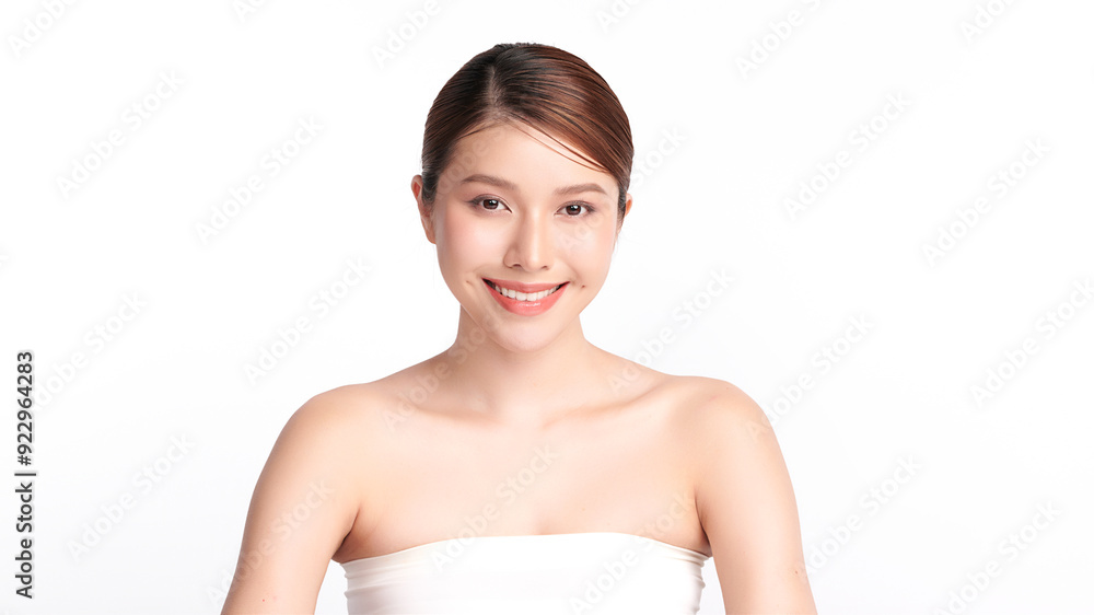 Beautiful young asian woman with clean fresh skin on white background, Face care, Facial treatment, Cosmetology, beauty and spa, Asian women portrait. Beautiful young asian woman with clean fresh skin on white background, Face care, Facial treatment, Cosmetology, beauty and spa, Asian women portrait.