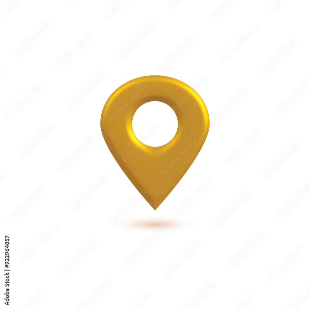 location icon mark. Realistic 3d yellow Locate pin gps map design png transparent background. Vector illustration location icon mark. Realistic 3d yellow Locate pin gps map design png transparent background. Vector illustration
