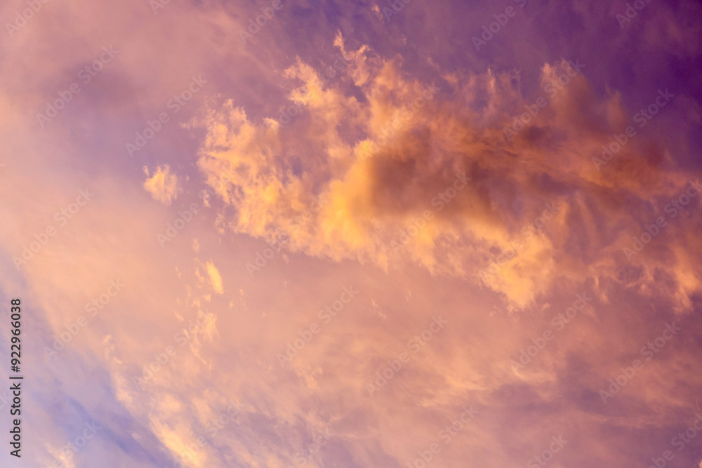 Clouds in the sky in the evening Clouds in the sky in the evening